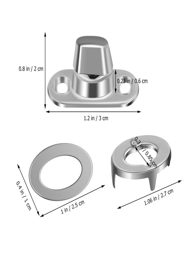 Hemobllo Tarp Fasteners: 20 Sets Turn Button Fasteners, Turn Button Eyelet and for Ships Yachts Fishing Boats Canvas - Image 5