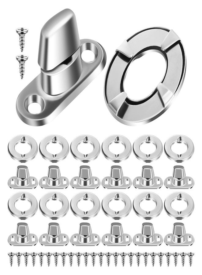Hemobllo Tarp Fasteners: 20 Sets Turn Button Fasteners, Turn Button Eyelet and for Ships Yachts Fishing Boats Canvas - Image 1