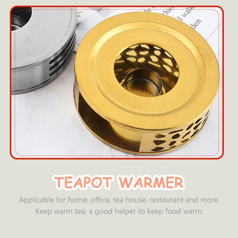Hollow Design Stainless Steel Tea Warmer Base For Teapot Milk Food Heating - Image 5