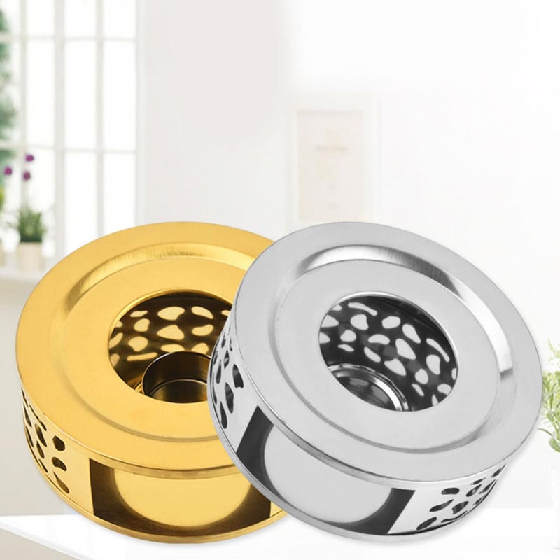 Hollow Design Stainless Steel Tea Warmer Base For Teapot Milk Food Heating - Image 3