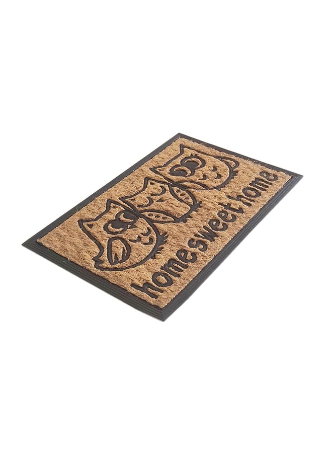 أوركيد سجادة باب طبيعية مصبوبة من خشب بنما مقاس 40×60 سم غير قابلة للانزلاق وممتصة للأوساخ، سجادة أرضية للباب الأمامي والخلفي مصنوعة من ألياف جوز الهند الطبيعية بنسبة 100% ومقاومة للعوامل الجوية، سجادة مدخل Rb 6171 - Image 2