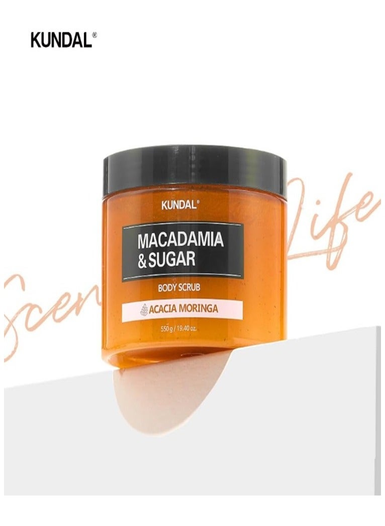 كاندال مقشر الجسم بالمكاديميا والسكر والمسك الأبيض 550 جرام - Image 2