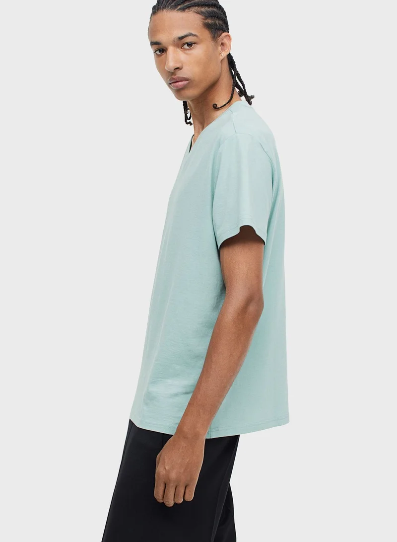 H&M V-Neck Regular Fit T-Shirt