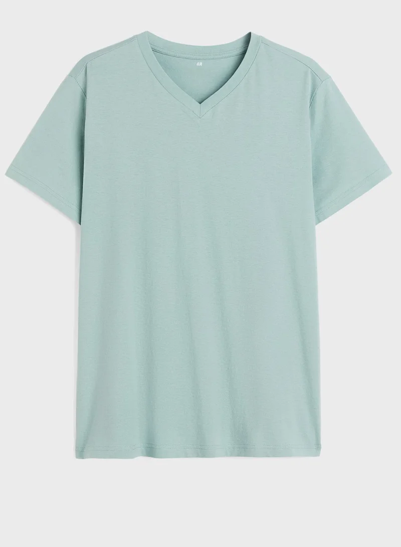 H&M V-Neck Regular Fit T-Shirt