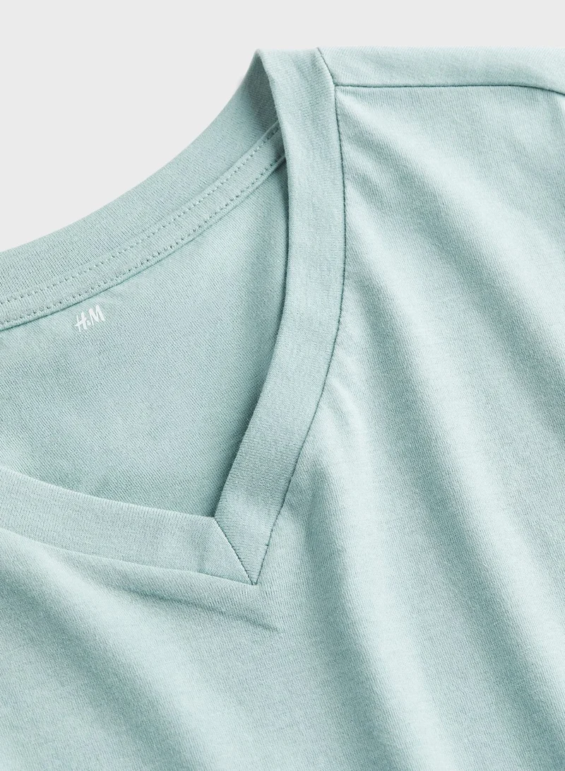 H&M V-Neck Regular Fit T-Shirt