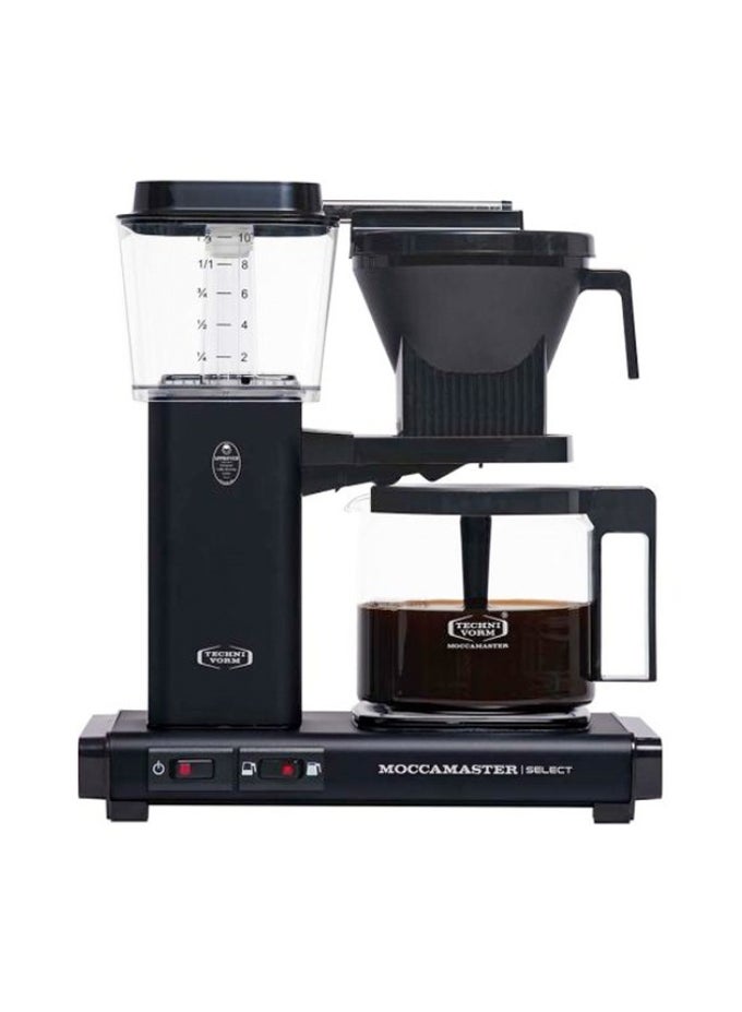 KBG COFFEE BREWER: FILTER COFFEE MAKER WITH GLASS CARAFE  1.25 LT  MATT BLACK