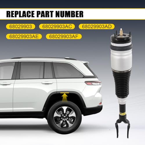 DICMIC Rear Air Spring Kit Air Suspension Spring Bag Compatible with 2011-2015 Jeep Grand Cherokee Replace# 68029912AE, 68029911AB, 68029912AC, 68029912AD - Image 2