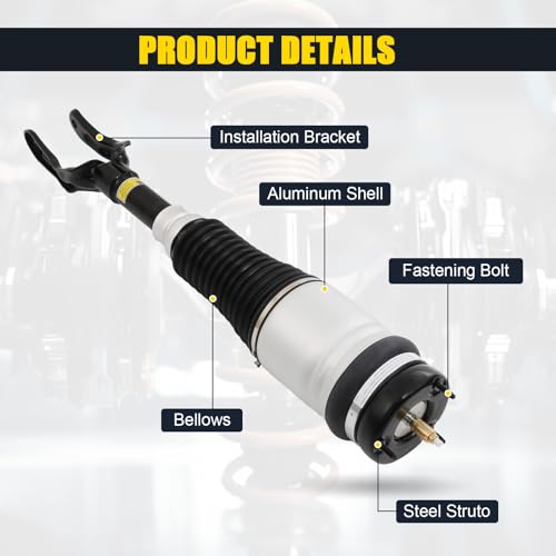DICMIC Rear Air Spring Kit Air Suspension Spring Bag Compatible with 2011-2015 Jeep Grand Cherokee Replace# 68029912AE, 68029911AB, 68029912AC, 68029912AD - Image 5