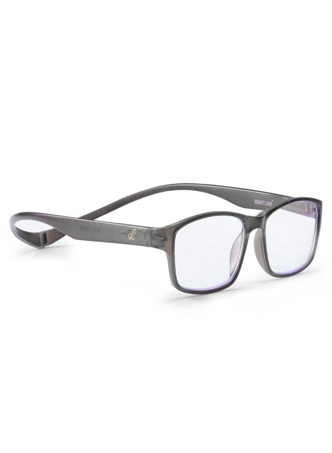 AEC OGFlex2 Magnetic Neck Resting Reading Glasses | Blue Light Blocking Spectacles | Portable Unisex Eyewear for Men & Women | (Grey, +1.25) - Image 4