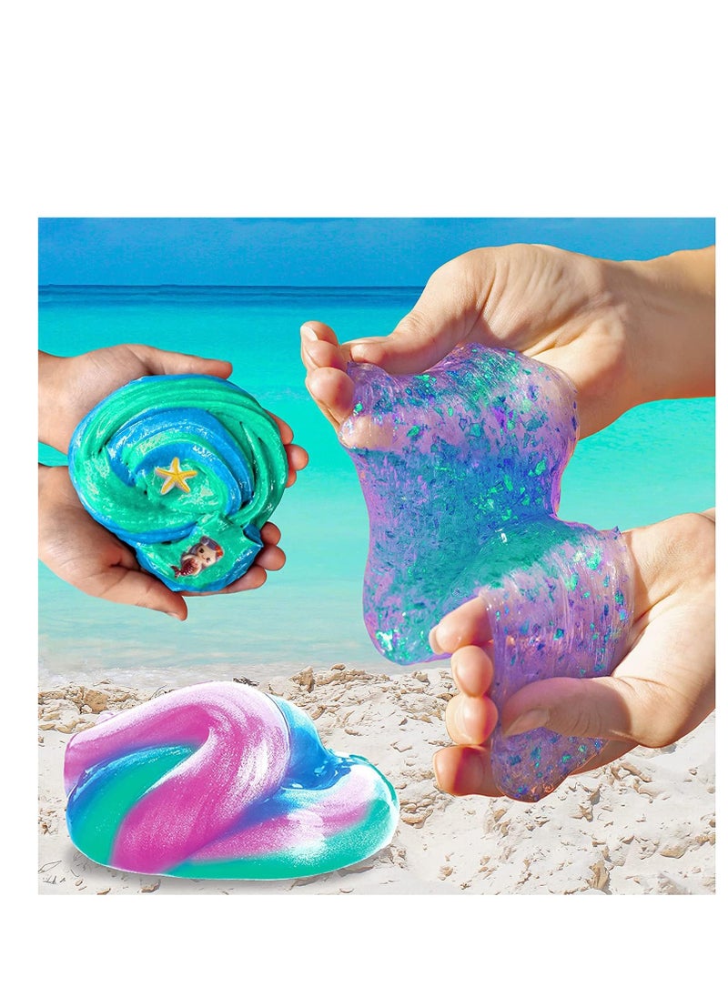 Slime Making Kit for Girls and Boys Slime Making Kit for Girls and Boys Glow in the Dark Slime Kit for Kids Non-Sticky Soft Scented Cloud Slime Making Kit Art Crafts Stress Relief Squeeze Toys Stress Relief Toys  - Image 3