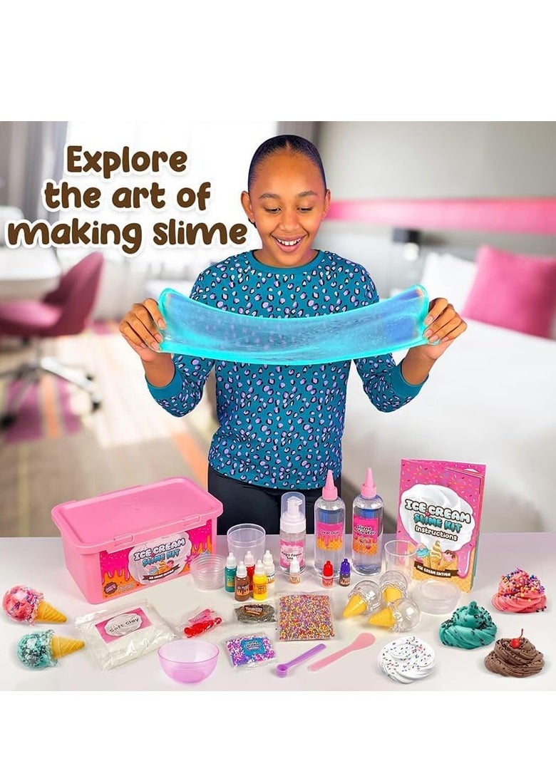 Slime Making Kit for Girls and Boys Slime Making Kit for Girls and Boys Glow in the Dark Slime Kit for Kids Non-Sticky Soft Scented Cloud Slime Making Kit Art Crafts Stress Relief Squeeze Toys Stress Relief Toys  - Image 4