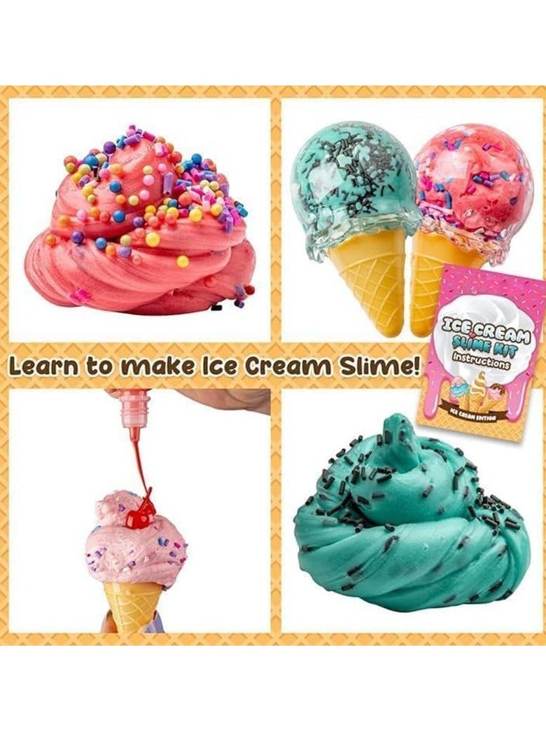 Slime Making Kit for Girls and Boys Slime Making Kit for Girls and Boys Glow in the Dark Slime Kit for Kids Non-Sticky Soft Scented Cloud Slime Making Kit Art Crafts Stress Relief Squeeze Toys Stress Relief Toys  - Image 5