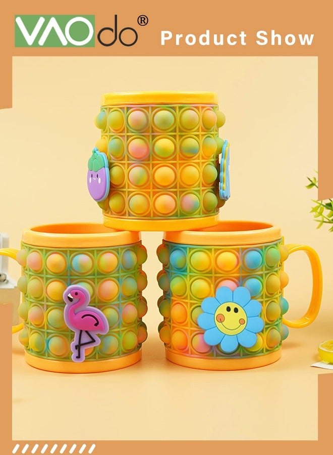 VAOdo Decompression Push Bubble Water Cup Animal Pioneer Educational Development Pop It Stress Relief Toy for Hand Eye Coordination - Image 2