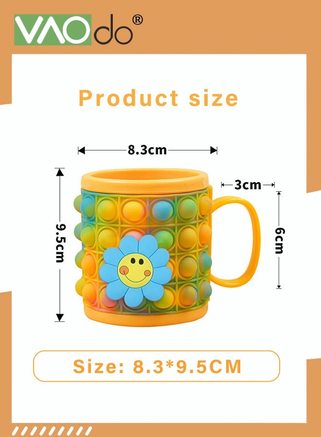 VAOdo Decompression Push Bubble Water Cup Animal Pioneer Educational Development Pop It Stress Relief Toy for Hand Eye Coordination - Image 5