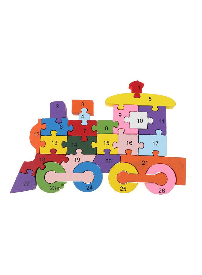 NIBEMINENT Wooden Alphabet 3D Puzzle Toy