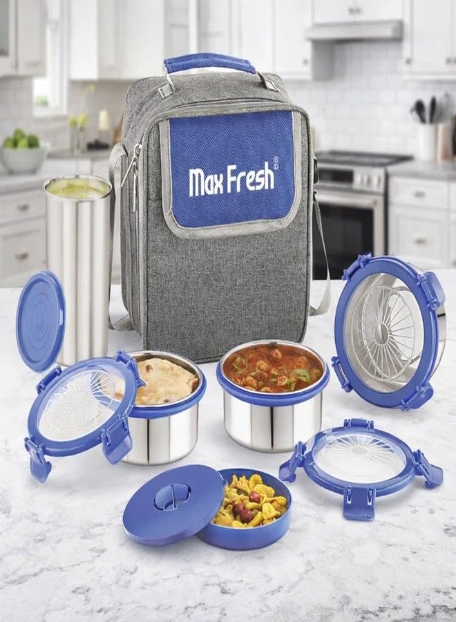Maxfresh Mealpro 5Pcs Lunch Box with Pouch Bag for School and Office - Image 1