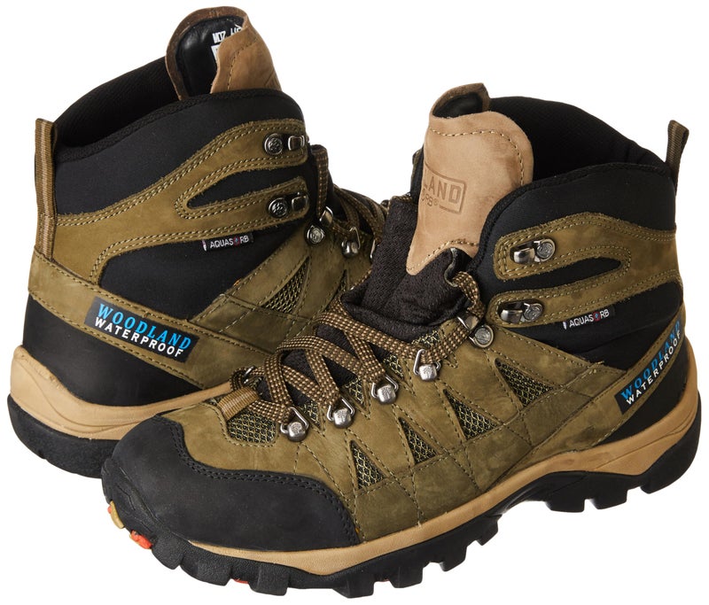 WOODLAND أحذية وودلاند الرجالية من النوبوك باللون الأخضر الزيتوني - 8 المملكة المتحدة (42EURO) (GB 4467122) - Image 2