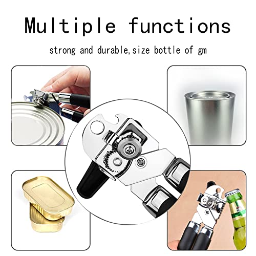 WEILUXU Can Opener, 3-in-1 Multifunctional Tin & Can Opener, Manual Kitchen Tool, Professional Ergonomic Heavy Duty Safety Manual Can Opener for Seniors With Arthritis At Hand - Image 5