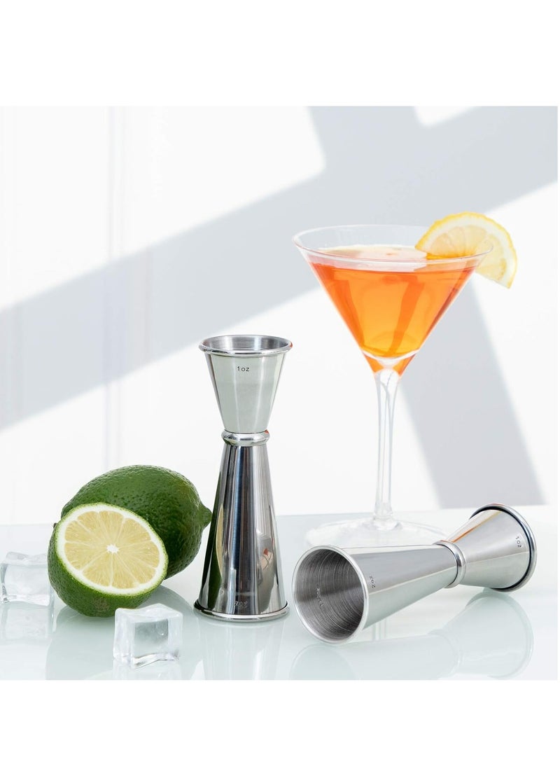 Oasisgalore 304 Stainless Steel Double Jigger, 2 OZ/1 OZ with Internal Measurements for Bartending  - Image 5