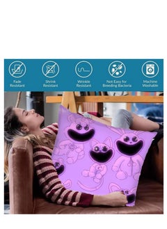 Y&D Smiling Critters Throw Pillow Covers,Case Cover Square Cushion Cover,Smiling Critters Cartoon peripheral,Animal Cushion Covers Pillow Case Cover for Sofa Car Bedroom Home Decor  - Image 3