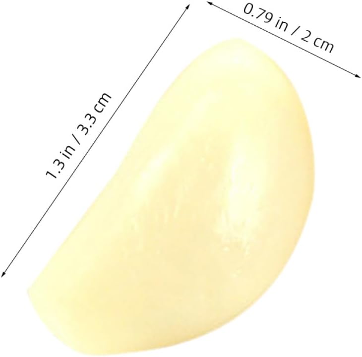 Realistic Garlic Cloves Model PVC 10pcs Set Artificial Vegetable Decor Kitchen Display Simulation Garlic Flakes Props for Home and Restaurant - Image 1