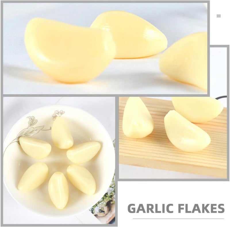 Realistic Garlic Cloves Model PVC 10pcs Set Artificial Vegetable Decor Kitchen Display Simulation Garlic Flakes Props for Home and Restaurant - Image 3