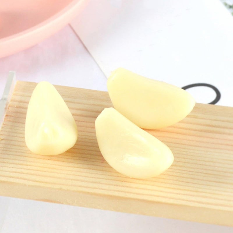 Realistic Garlic Cloves Model PVC 10pcs Set Artificial Vegetable Decor Kitchen Display Simulation Garlic Flakes Props for Home and Restaurant - Image 5