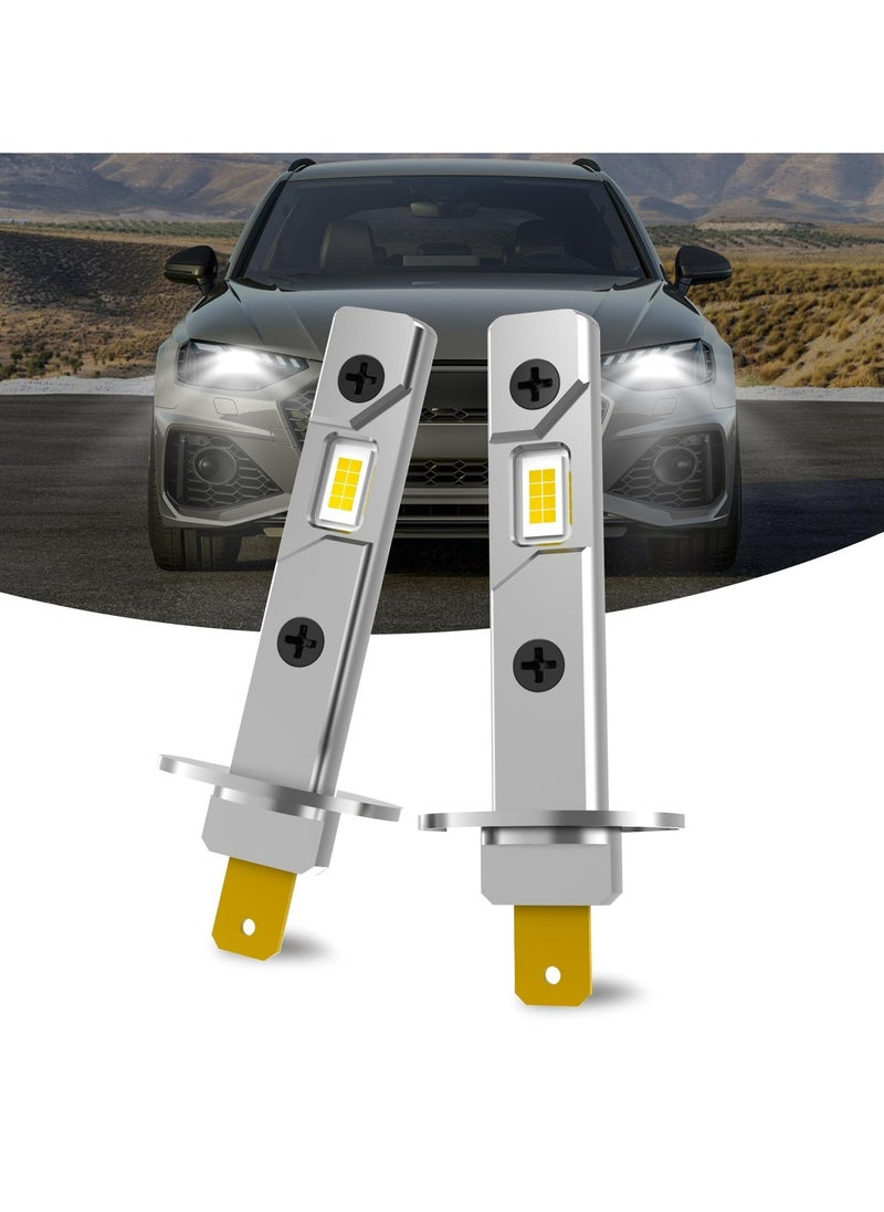 CMGTYYD - H1 Car Inline High Beam Bulb, 2 PCS 3750-2SMD LED Fog Light, Waterproof Energy Saving, Universal Replacement Lighting for Most Car Models, Easy Plug & Play (White) - Image 1