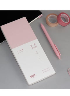 Excefore Pink Sticky Notes Set, Portable Macaron Sticky Notes, 240 Sheets Lined Pastel Sticky Note Pads , Self-Stick Index Tabs Flag Organizer for Planner, Journal, Calendar, School, Office Supplies (Pink)  - Image 5