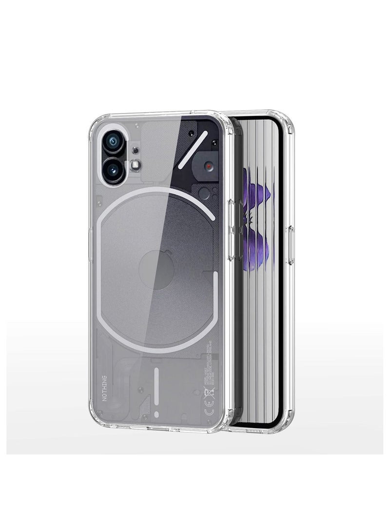 NIBEMINENT Case for Nothing Phone 1 6.55 Protective Cover Transparent Soft Antiknock Crystal TPU Back - Image 1