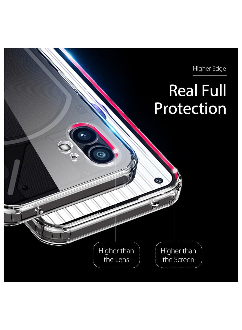 NIBEMINENT Case for Nothing Phone 1 6.55 Protective Cover Transparent Soft Antiknock Crystal TPU Back - Image 4