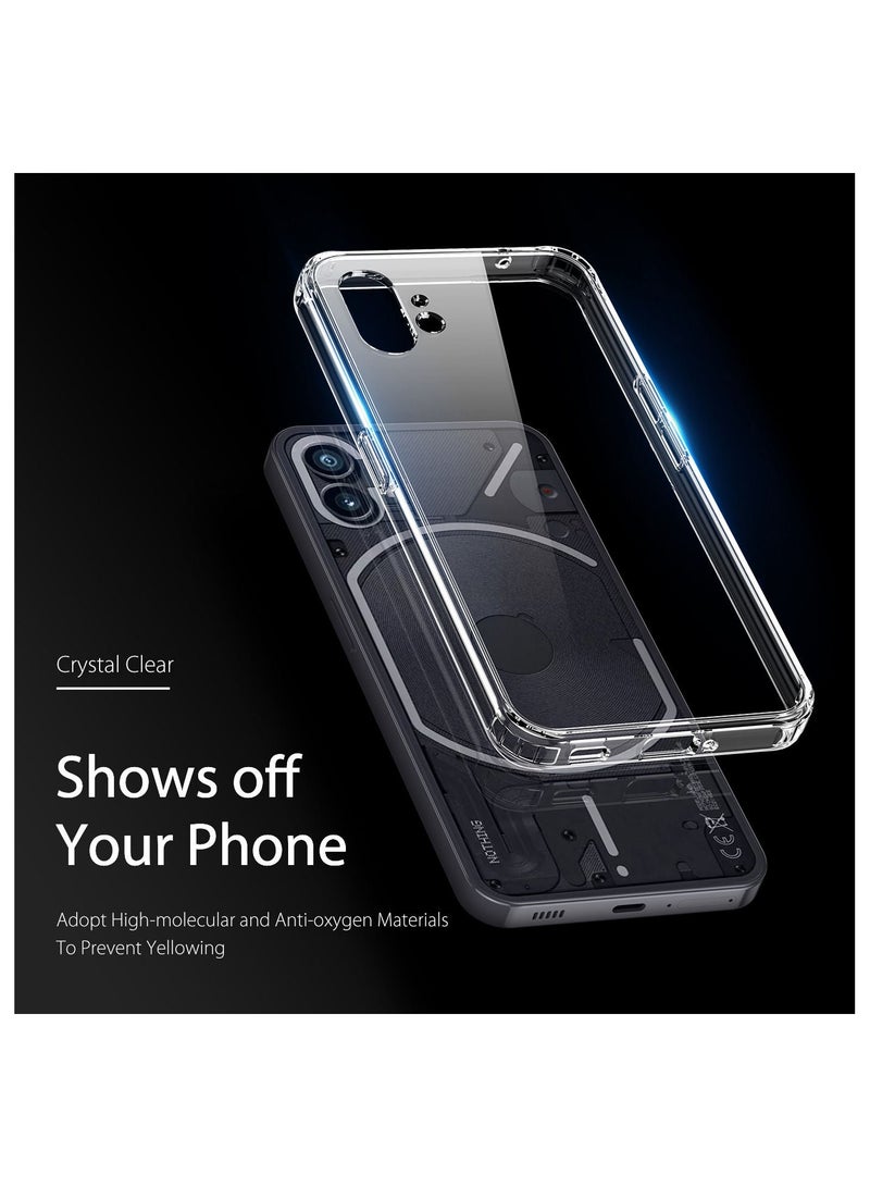 NIBEMINENT Case for Nothing Phone 1 6.55 Protective Cover Transparent Soft Antiknock Crystal TPU Back - Image 2
