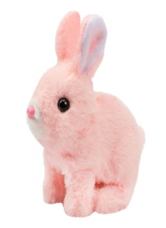 Interactive Electronic Pet, Hopping Rabbit Plush Bunny Toy with Sounds Movements Animated Walking Wiggle Ears Twitch Nose Gift for Toddlers Birthday, Stuffed Animal Electric Gift