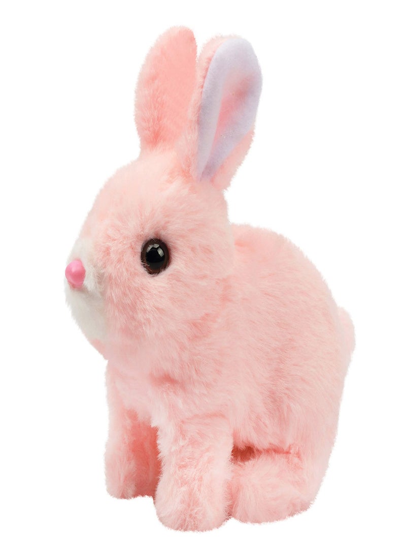 SYOSI - Interactive Electronic Pet, Hopping Rabbit Plush Bunny Toy with Sounds Movements Animated Walking Wiggle Ears Twitch Nose Gift for Toddlers Birthday, Stuffed Animal Electric Gift - Image 1