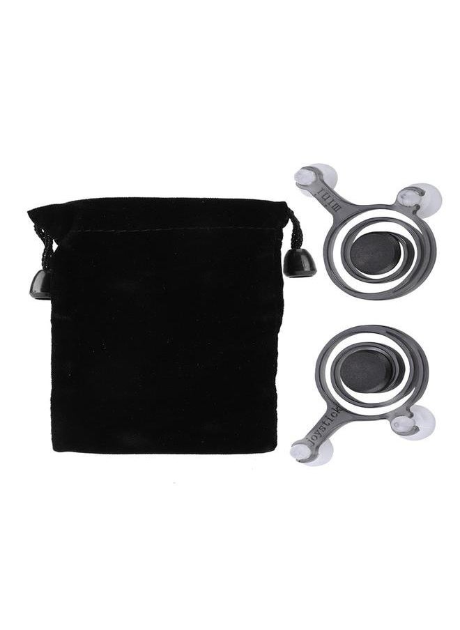 Thoraya 1 Pair Strong Sucker Touch Screen Game Control Joystick for Arena of Valor game (Black)  - Image 1