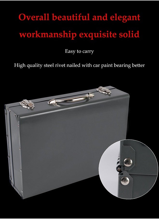 DUNISO Hardware Toolbox ，Heavy Duty Portable Atorage Box，with Organizer and Metal Latch for Household and Professional，42cm x 30cm  - Image 4