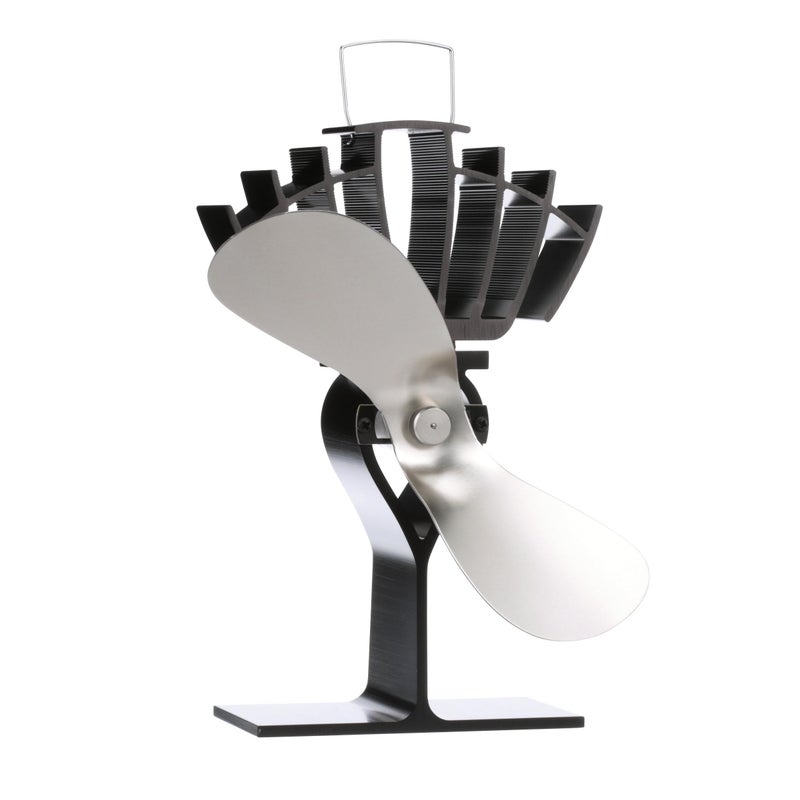 Ecofan UltrAir Classic Styled Heat Powered Wood Stove Fan 125 CFM 810CAKBX MidSized 79 Blade Nickel