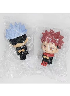 Generic 2-Piece Anime Jujutsu Kaisen Action Figure Set, Itadori Yuji Action Figure, Gojo Satoru Action Figure, Anime Figure Toy Collection Set ，Suitable for Car and Table Decoration  - Image 4