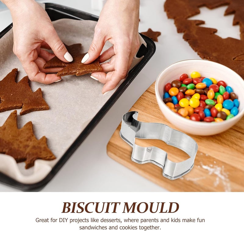 Elephant Cookie Cutters 8pcs Set Stainless Steel Biscuit Mold Metal Animal Cookie Molds for Baking Bakery Supplies - Image 3