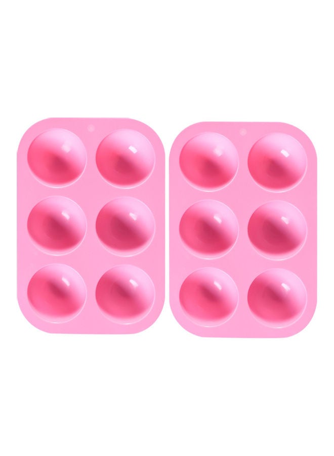 نيبمينينت قالب كيك ب6 فتحات من قطعتين وردي 5.2 x 19.5 13.2سم - Image 1