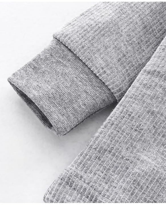 U Care UCARE Kids Boys & Girl's Full Sleeves High Neck Thermal Top | Thermal Vest for Girls & Boys (in, Age, 2 Years, 3 Years, Regular, Light Grey) - Image 4