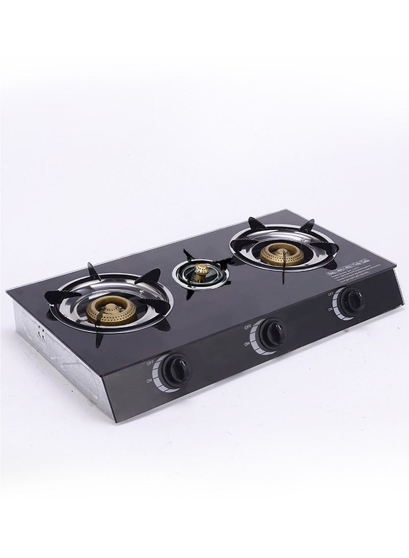 3-Burner Glass Top Gas Stove  - Image 1