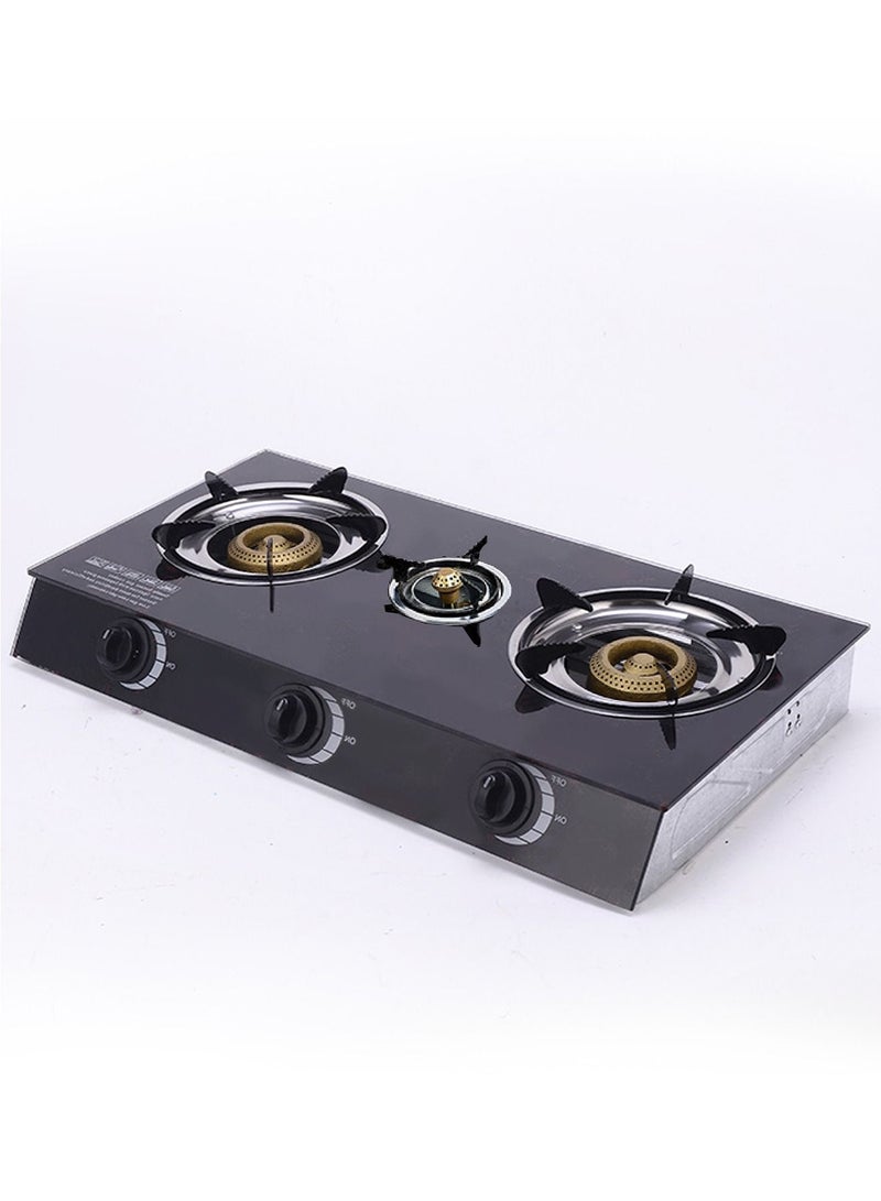 3-Burner Glass Top Gas Stove  - Image 2