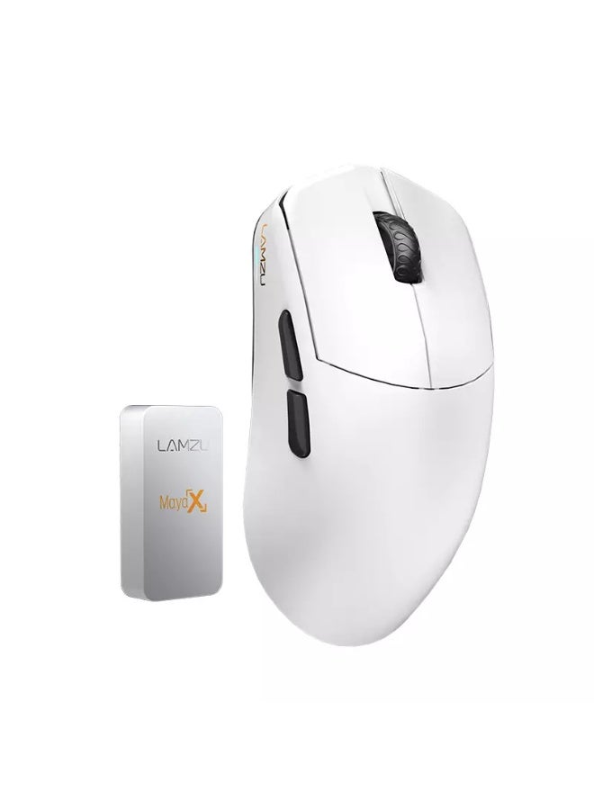Lamzu ماوس ألعاب لاسلكي مايا إكس، خفيف الوزن للغاية 47 جرامًا، معدل اقتراع 8K، مفتاح بصري، أقصى دقة 30000 نقطة في البوصة، متماثل، وحدة تحكم دقيقة Nordic 52840، مشفر مقاوم للغبار، مستشعر PAW3950 - Image 3