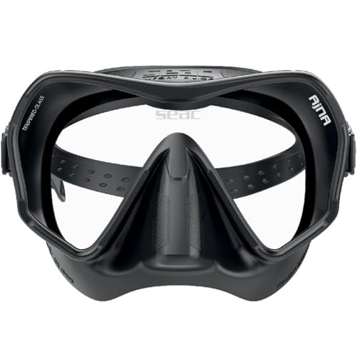 Seac قناع الغوص بدون إطار سيك أجنّا مع رؤية واسعة، حافة من السيليكون 100%، صنع في إيطاليا - Image 2