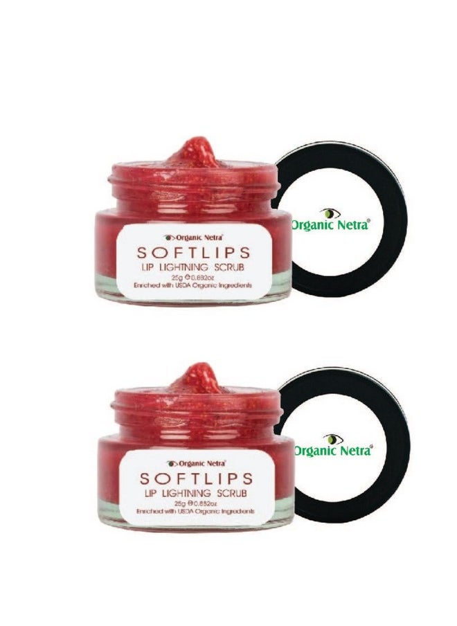 Lip Lightning Scrub For Soft Lip, Lightens, Brighten & Soften Lips,Moistures & Heals Dry And Chapped Lips,Enriched With Natural Ingredients With No Harmful Chemicals - 25G (Pack Of 2) - pzsku/Z6240F2C2C09ED693969CZ/45/_/1723443279/dc3e0b8f-337a-45e0-9f72-13b76b429b14