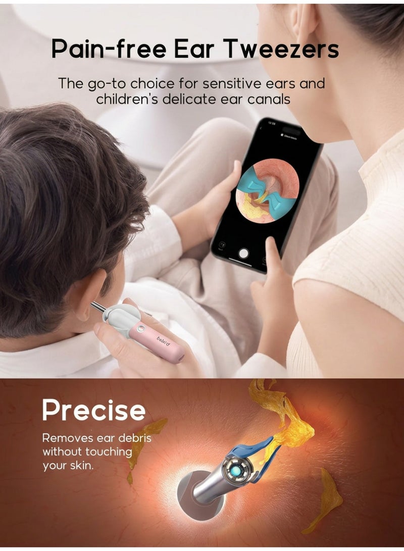 Bebird 3 Plus Visual Ear Wax Removal Tool with HD Camera, LED Light, WiFi App, Silicone Tips, Rechargeable Ear Cleaner Kit,Pink - Image 4