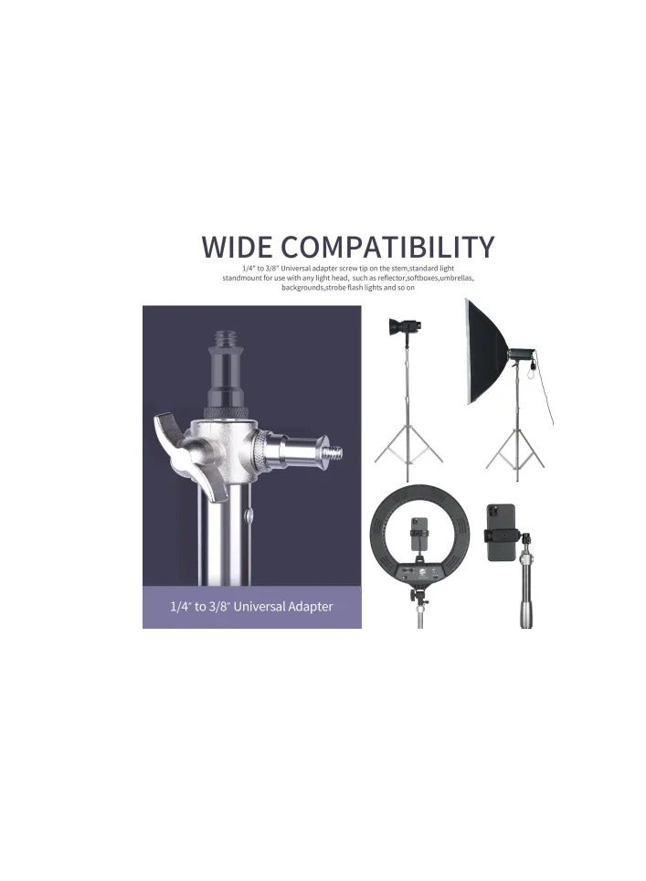 Promage PM-280 Heavy-Duty Stainless Steel Light Stand Tripod – Professional Photography & Video Production Support - Image 5