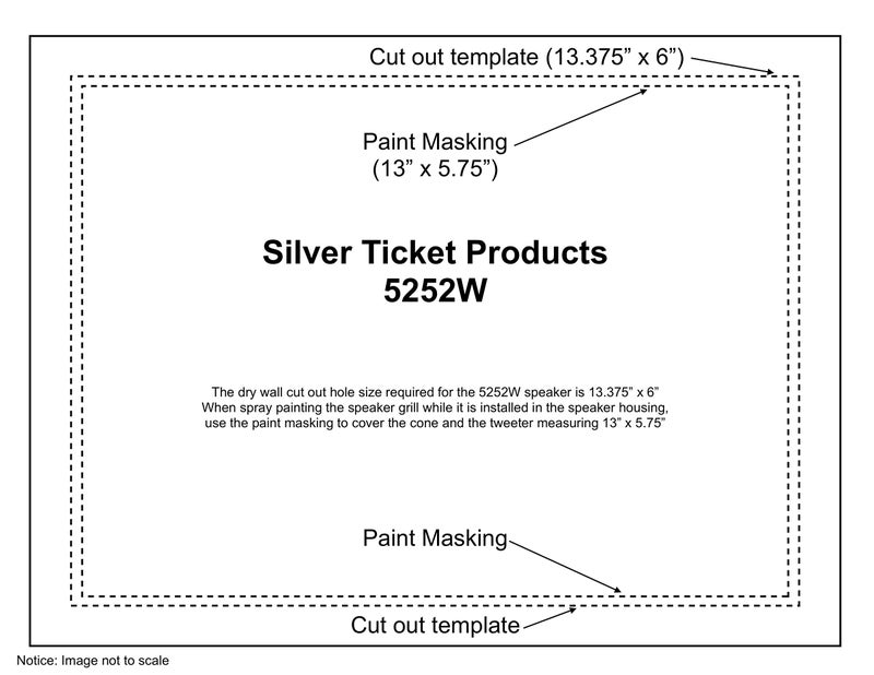 Silver Ticket Products 5252W Silver Ticket in-Wall Speaker with Pivoting Tweeter (Dual 5.25 Inch in-Wall Center Channel) - Image 2