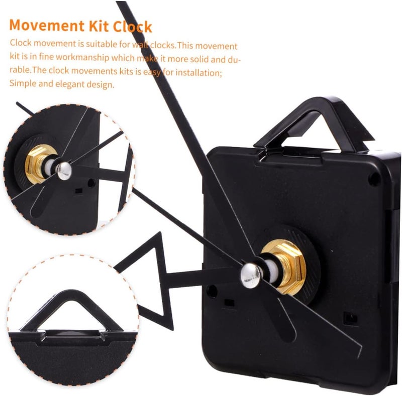 Outanaya 1set Silent Wall Clock Movement Kit Acrylic Clock Mechanism Long Shaft Easy Install - Image 5